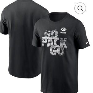 Men's Green Bay Packers Nike Black Essential 
T-Shirt Size Small NWT